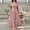 Pink, variant on Youyipin Womens Dresses Summer Off The Shoulder One Short Sleeve Midi Casual Beach Vacation Dress Summer Dresses For Women 2025