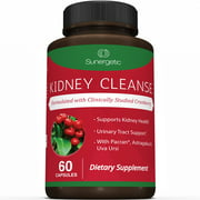 Premium Kidney Cleanse Supplement - Powerful Kidney Support Formula With Cranberry Extract - Helps Support Kidney Health & Urinary Tract Support - 60 Vegetarian Capsules