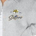 thumbnail image 3 of Women's Gameday Couture Ash Pace University Setters Foundation Full-Button Long Sleeve Overshirt, 3 of 3