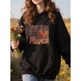 thumbnail image 2 of Comfy Pumpkin Spice Quote Hoodie for Men and Women, Unisex Pullover Hooded Sweatshirt, Comfortable Cotton Poly Blend, Autumn Coffee Lover Casual Outfit, 2 of 5