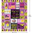 thumbnail image 2 of Softball Gifts Blanket 60"X50", Softball Gifts for Girls, Softball Gifts for Team, Softball Coach Gifts,Girls Softball Gifts,Softball Gifts for Women,Birthday Gifts for Softball Lover Teenager, 2 of 6