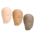 thumbnail image 4 of Cabeza de maniquí BuyWeekMX para práctica de maquillaje 3 piezas extensión de pestañas, 4 of 9