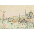 thumbnail image 3 of Paul Signac 24x18 Black Modern Framed Museum Art Print Titled - Concarneau (1925), 3 of 5