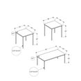 thumbnail image 3 of Monarch Specialties Table Set, 3pcs Set, Coffee, End, Black Metal, Grey Laminate, Contemporary, Modern, 3 of 9