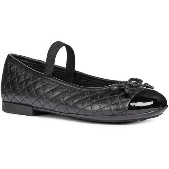 Geox Girls Bow Leather School Shoes