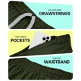 thumbnail image 6 of NY Threads Men's Athletic Shorts Quick Dry Loose-Fit Lightweight Running Workout Gym Shorts with Pockets, Large, Army Green, 6 of 7