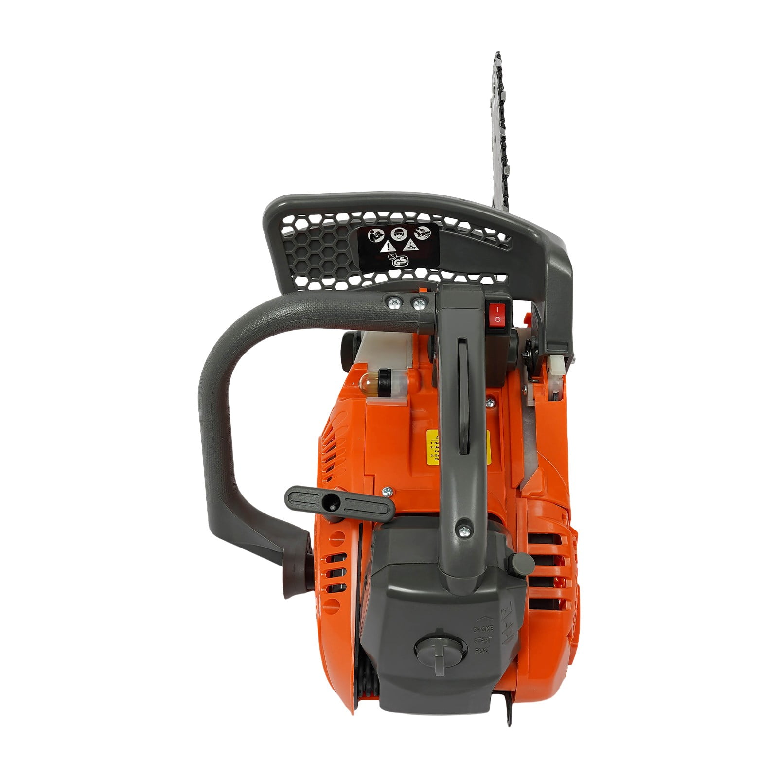 ChicHomey 12" Top Handle Gas Chainsaw,2-Stroke 25.4cc Portable  Gasoline Chainsaw  for Gardens, Farms, Woodworking​