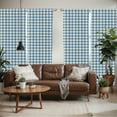 thumbnail image 2 of Ambesonne Ethnic Window Curtains, Traditional Azulejo Tile, Each 28" W x 84" L, Blue Yellow White, 2 of 5
