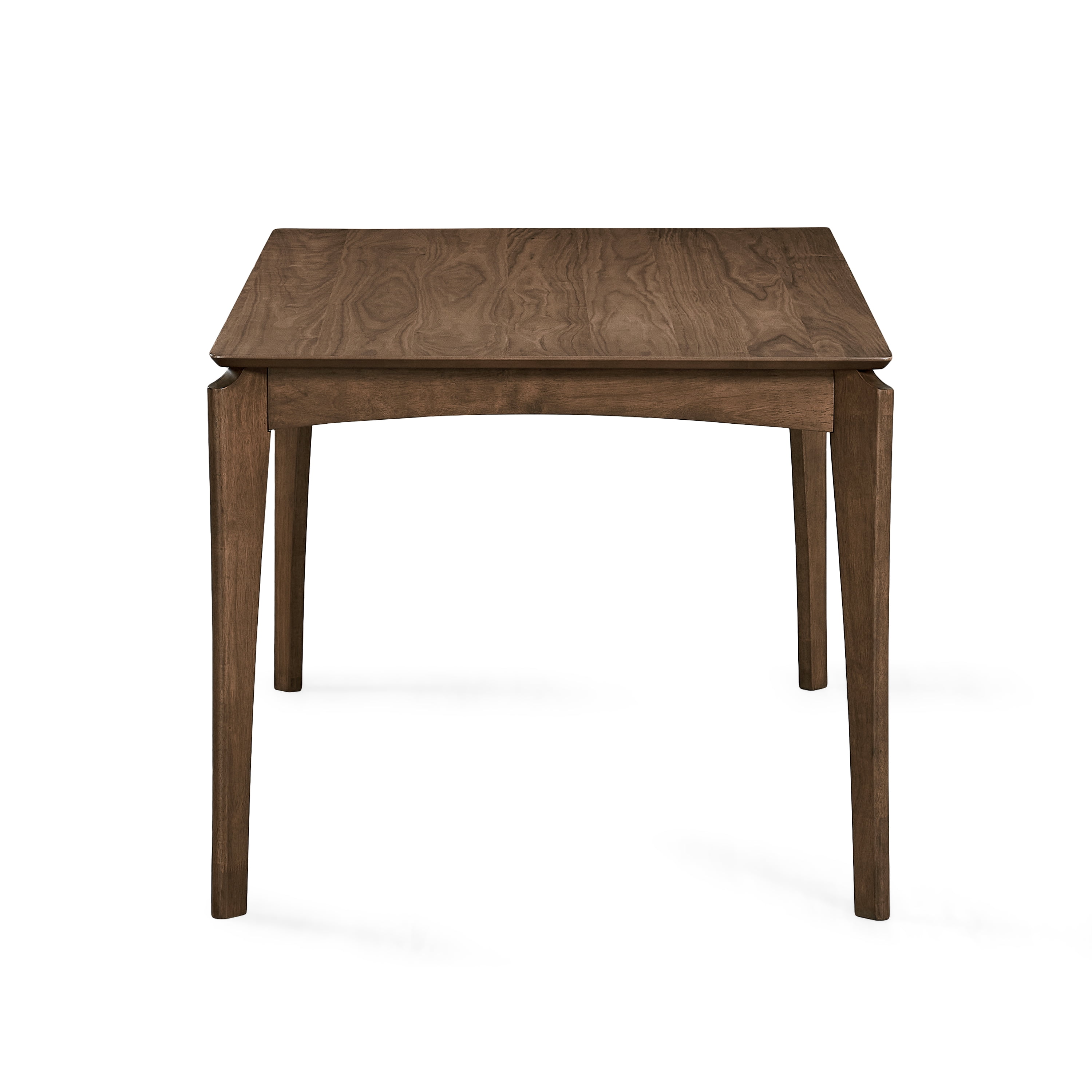 59" Walnut Brown Solid Contemporary Handcrafted Rectangular Dining Table