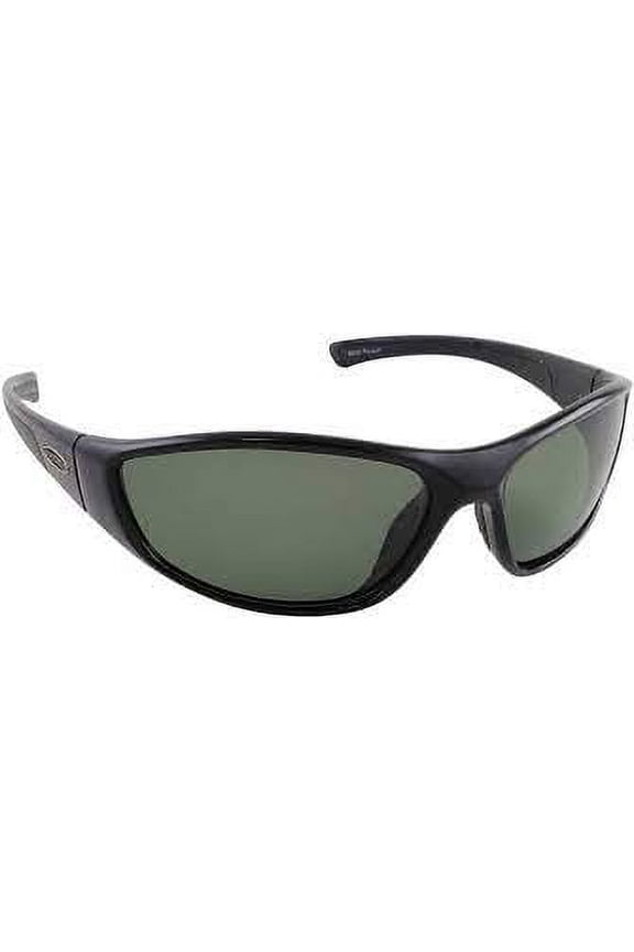 Bluewater Bandit Beach Boating Fishing Polarized Sunglasses Men Women Black Frame w/Smoke Lens