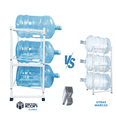 thumbnail image 4 of Rack Almacenador de 3 Niveles Metalico para Garrafones de Agua, Dispensador de Agua, Portagarrafones, 4 of 5