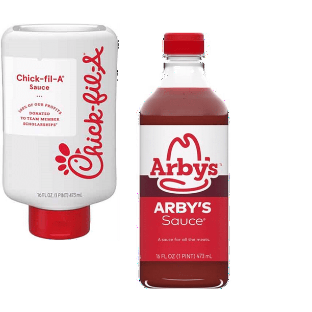 Arby's & ChickfilA Original Sauce, Variety 2Pack 16 fl. oz. Bottles