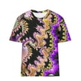 thumbnail image 5 of Cadancy Mardi Gras T Shirts for Women Funny Holiday Grraphic Crewneck Short Sleeve Blouse Rave Party Trendy Carnival Tops Casual Loose Outfits, 5 of 5