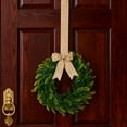 thumbnail image 4 of Farmhouse Wreath for Front Door, Artificial Greenery Kitchen Wreath with Burlap Ribbon,Lavender and Boxwood Wreath for Porch Wall Window Decor,Home Decoration for Farmhouse Use, Christmas Decor, 4 of 6