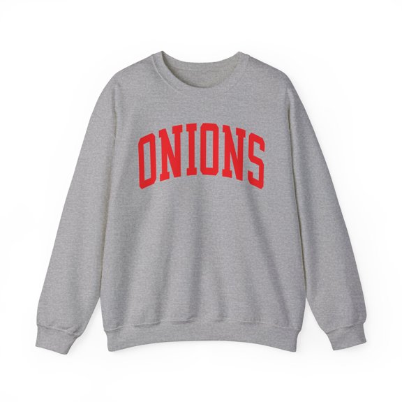 Onion Sweatshirt Gifts Crew Neck Shirt Long Sleeve Unisex