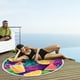thumbnail image 4 of Fiudx Ofertas y liquidaciones Toalla de playa circular de frutas tropicales, toallas de microfibra extragrandes, súper absorbentes, de secado rápido, toalla de piscina oceánica para niños y adultos, 4 of 4