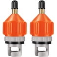 thumbnail image 1 of 2 Pack Inflatable Boat SUP Pump Adapter Air Pump Converter Inflator Head Connector For Inflatable Kayak Stand Up Paddle Board Inflation, Orange, 1 of 5