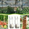 thumbnail image 4 of Tomato Support Clips, Galvanized Steel M-Shape Hanging Hook with Nylon Rope, 6-Pack Support for Tomatoes Cucumbers Beans Eggplant Loofah Melon Watermelon, 4 of 7