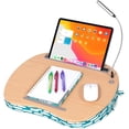 thumbnail image 4 of Sofia + Sam Multi-tasking Memory Foam Lap Desk with Teal Strokes Pattern, 4 of 7