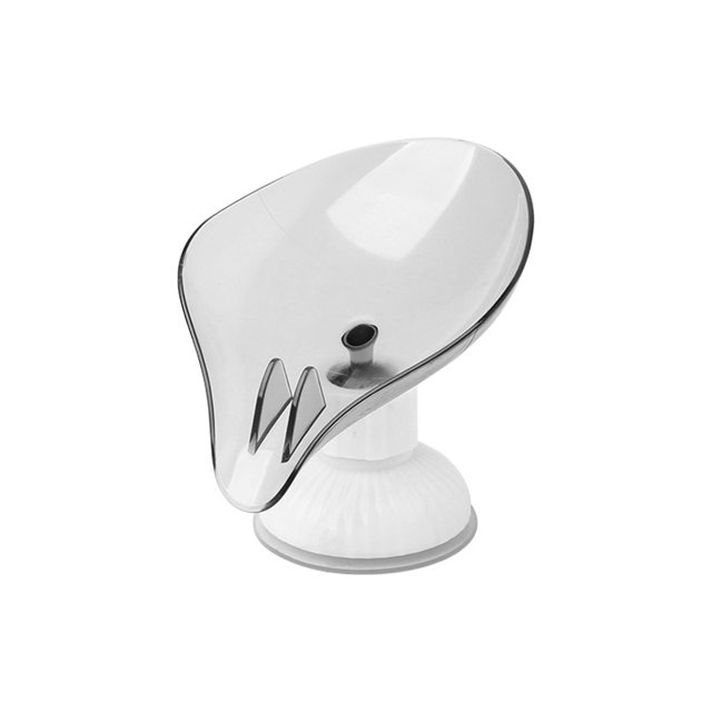 CAROOTU Rotatable Suction Cup Drain Soap Box Double Punch-free Storage Case for Bathroom