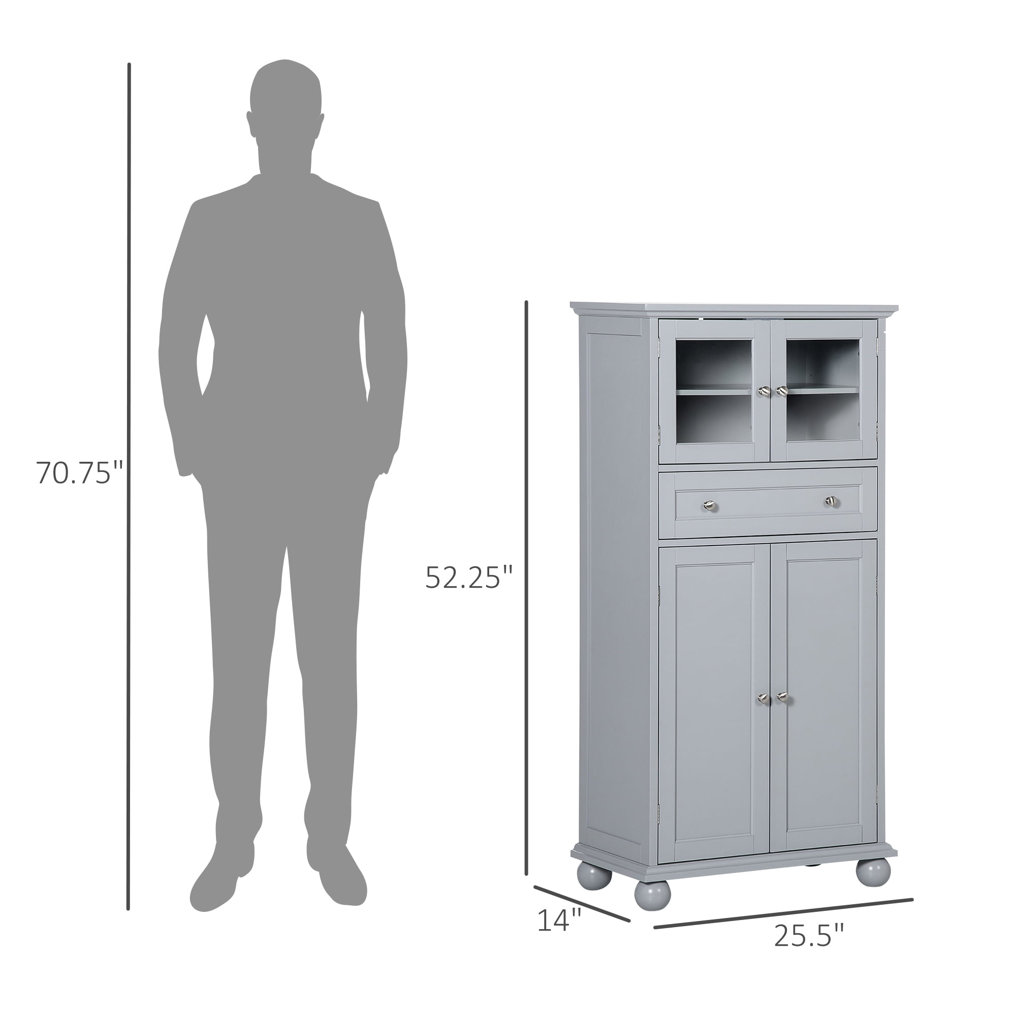 Buy 52 Traditional Kitchen Pantry, Floor Storage Small