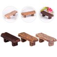 thumbnail image 4 of 3Pcs Mini Bench Models Resin Dining Table Bench for Home Collectors, 4 of 8