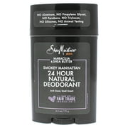 Maracuja And Shea Butter Smokey Manhattan 24H Natural Deodorant by Shea Moisture for Men - 2.5 oz Deodor