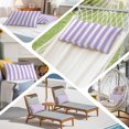thumbnail image 6 of Purple Striped Small Pillow Covers, Modern Farmhouse Purple White Stripes Soft Breathable Throw Pillow Cases with Invisible Zipper, Decorative Pillowcase Pillows Protectors for Sofa Bed Chair 12"x20", 6 of 9