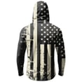 thumbnail image 5 of 4Th of July Mens Hoodies, UV Protection Hoddie Cloth, 250Th Anniversary Long Sleeve Shirts, Patriotic Fishing Swearshirts for Men, Independence Day Party Favor Gifts Black Size: 2XL, 5 of 6