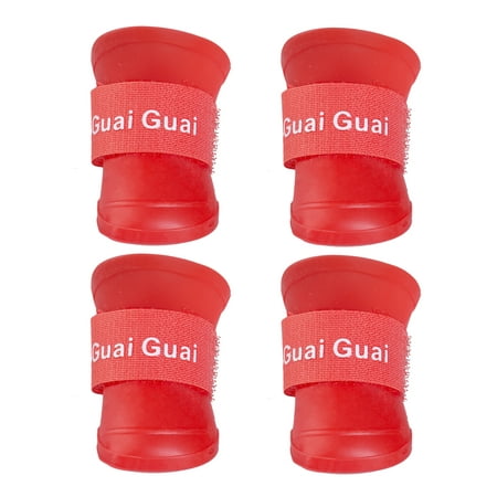 

Loalirando Cute Little Pet Dog Puppy Anti-Slip Rain Snow Boots Candy Colors Rubber Waterproof Boots Shoes