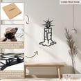 thumbnail image 5 of Violaura Candle Metal Wall Art - Easy to Install Hanging Perfect for Home, Living Room Decor (60.0" x 36.0"), 5 of 8