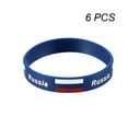 thumbnail image 2 of MIPCASE 6-Pack Flexible Silicone Wristbands with Country Flags, Soft Comfortable Bands for Sports, Games, and Party Decorations, 2 of 5