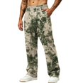 thumbnail image 2 of Hsovts Men's Sweatpants Casual Loose Straight Leg Drawstring Running Baggy Sweatpants Workout Pant with Pockets Army Green 3XL, 2 of 8