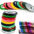 thumbnail image 3 of Nail Tools Art Striping Tape 43Pcs Mixed Colors Decoration Line Sticker for DIY Design 43PCS, 3 of 7
