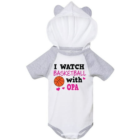 

Inktastic I Watch Basketball with Opa Gift Baby Girl Bodysuit