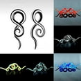 thumbnail image 5 of AYYUFE 1 Pair Unisex Glass Twisted Snail Ear Gauges Hangers Plugs Stretchers Expanders, 5 of 7
