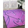 thumbnail image 2 of Ahgly Company Indoor Rectangle Patterned Heliotrope Purple Area Rugs, 2' x 3', 2 of 6