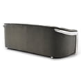 thumbnail image 3 of Glory Sapphire Gray Velvet Sofa With LED Accent Lighting, 3 of 7
