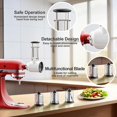 thumbnail image 2 of DEBGFS Accessoires de Trancheuse et Déchiqueteuse pour Mélangeurs sur Socle KitchenAid Accessoire de Trancheuse Alimentaire avec 3 Lames, 2 of 7