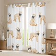 thumbnail image 2 of Feelyou Bowknot Cheetah Black Out Curtains, Kawaii Leopard Curtains Pack of 2 (42x63 Each), 2 of 6