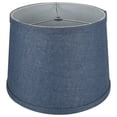 thumbnail image 2 of Urbanest French Drum Burlap Lampshade, 10"x12"x8.5", Denim Blue, 2 of 2
