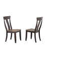 thumbnail image 3 of 5-Piece Round Wood Dining Set in Gray/Black Stone, 3 of 5