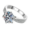 thumbnail image 3 of Anillo de mujer Jadeshay Moissanita 1 quilate Oro blanco, 3 of 8