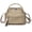 Khaki, variant on Elegant solid color women's bag,nylon front bag crossbody bag,handbag,lightweight and large capacity,outdoor women's shoulder bag,suitable for commuting or shopping.