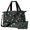 Alien and UFO Black Pattern, variant on Alien Head and UFO Deep Black Pattern Gym Duffel Bag 2 Piece Set, Carry on Luggage with Shoe Compartment & Toiletry Bag, Waterproof Oxford Gifts for Women Men,18.5 X 8.7 X 14.2 Inches