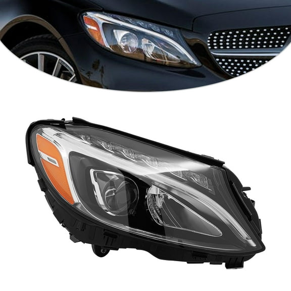 2015-2018 For Mercedes Benz C-Class C300 W205 LED Headlight Right Passenger Side Direct Replacement