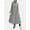 Grey, variant on ZANZEA Women Hoodies O-Neck Plain VIntage Baggy Maxi Dress