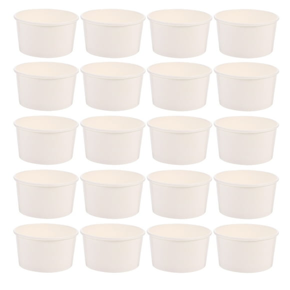 100pcs Helado Papel Tazas 3oz Yogur Pudding Cups Tazas Desechables Postres