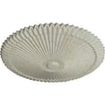 thumbnail image 3 of Ekena Millwork 24"OD x 3"P Shakuras Ceiling Medallion (Fits Canopies up to 5"), Hand-Painted Pot of Cream Crackle, 3 of 6