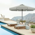 thumbnail image 6 of ABCCANOPY 9ft Outdoor Market Hand Push Patio Umbrella With Hanging Edge,12+Colors, Light Gray, 6 of 8